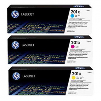 HP 201X 3-pack High Yield Cyan/Magenta/Yellow Original LaserJet Toner Cartridges [1]