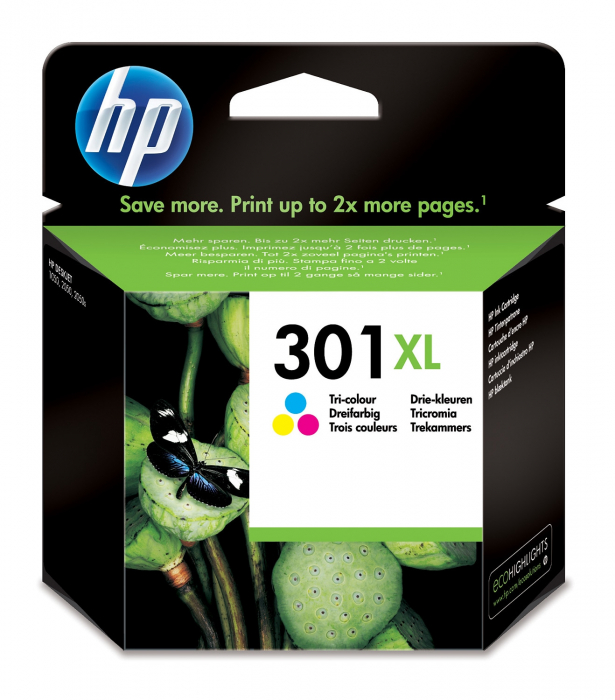 HP 301XL Tri-colour Ink Cartridge with Vivera Inks [1]