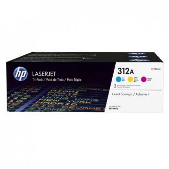 HP 312A 3-pack CYM Original LaserJet Toner Cartridges (CF440AM) [1]