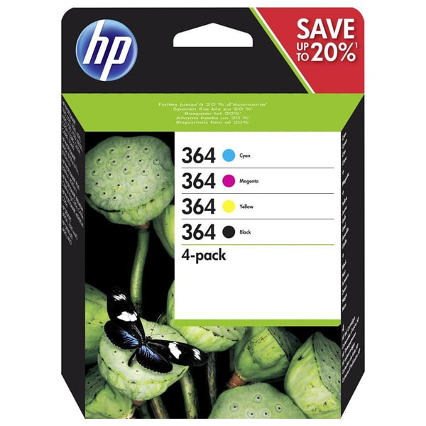 HP 364 4-pack Black/Cyan/Magenta/Yellow Original Ink Cartridges [1]