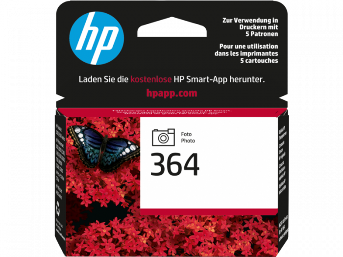 HP 364 Photo Black Ink Cartridge with Vivera Ink [1]