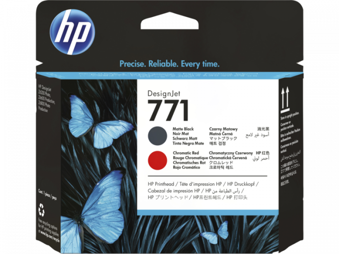 HP 771 Matte Black/Chromatic Red Designjet Printhead [1]