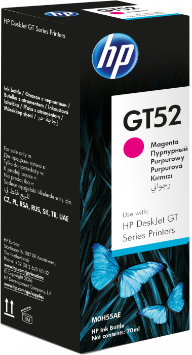 HP GT52 Magenta Original Ink Bottle, 8k [1]
