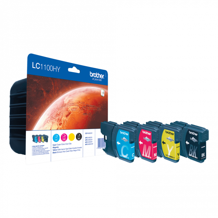 LC1100HYVALBP Ink Set LC1100 HY capacity,  contine BK/M/C/Y [1]