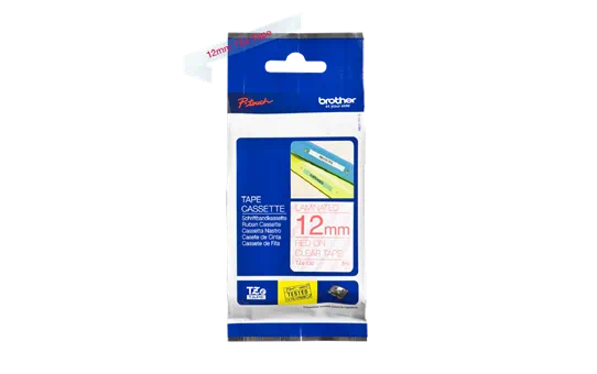 TZE132 12mm RED ON CLEAR [3]