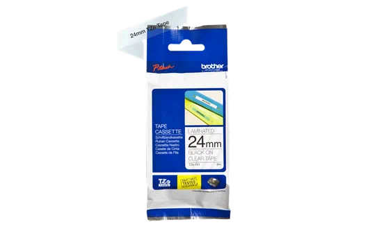 TZE151 24mm BLACK ON CLEAR [3]