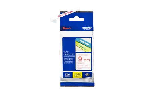 TZE222 9mm RED ON WHITE [3]