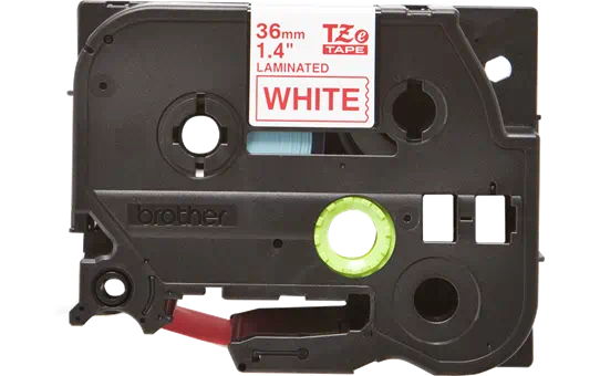 TZE262 36mm RED ON WHITE [2]