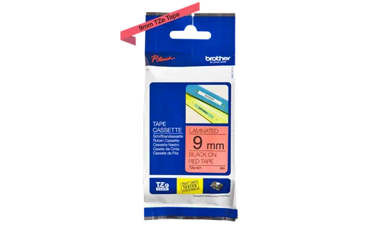 TZE421 9mm BLACK ON RED [3]