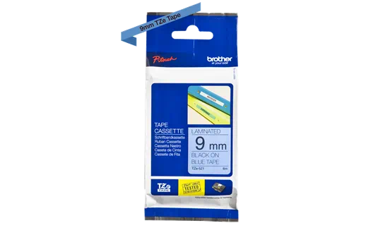 TZE521 9mm BLACK ON BLUE [3]