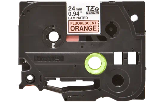 TZEB51 24mm BLACK ON FLUO. ORANGE [2]