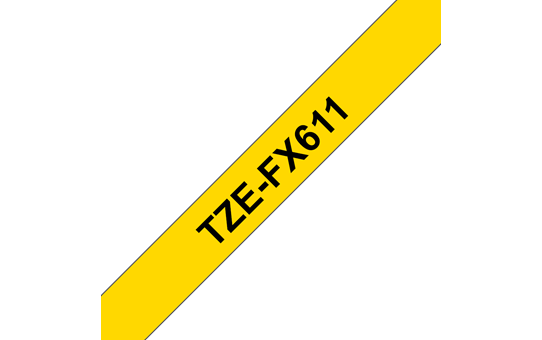 TZEFX611 6mm BLACK  ON YELLOW FLEXIBLE ID [1]