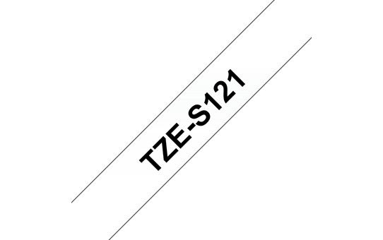 TZES121 9mm BLACK  ON CLEAR ADHESIVE TAPE [1]