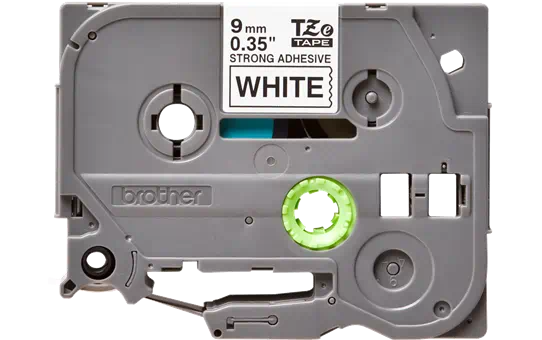 TZES221 9mm BLACK  ON WHITE ADHESIVE TAPE [2]