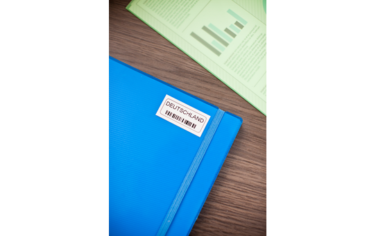 TZES241 18mm BLACK  ON WHITE ADHESIVE TAPE [4]