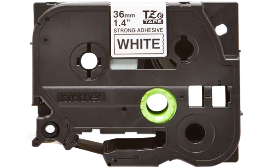 TZES261 36mm BLACK  ON WHITE ADHESIVE TAPE [2]