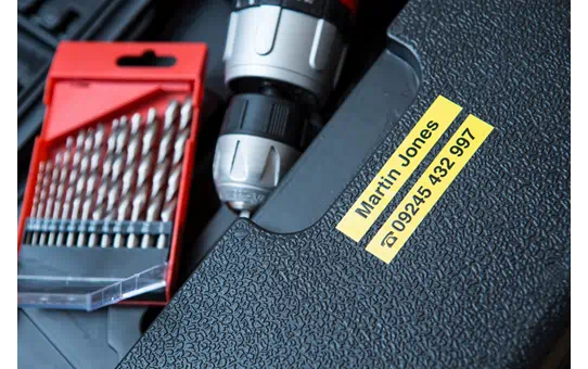 TZES621 9mm BLACK ON YELLOW ADHESIVE TAPE [4]