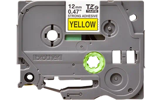 TZES631 12mm BLACK ON YELLOW ADHESIVE TAPE [2]