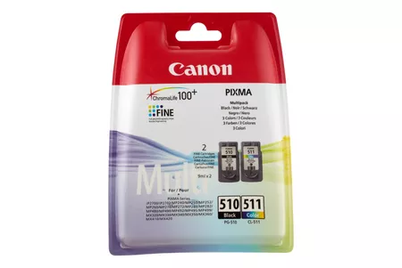 Cartuse de cerneala - Canon PG-510MULTI, Ink Value Pack (Black & Colour Cartridges), PG-510 + CL-511, for MP240, MP260