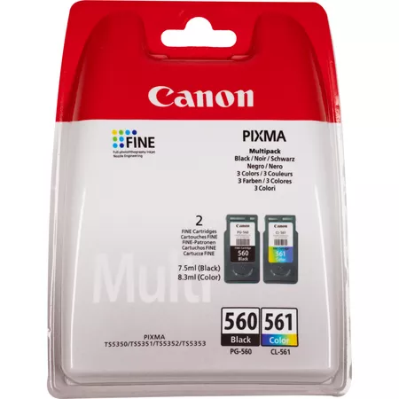 Canon PG-560/CL-561 MULTI BL, Ink Value Pack (Black & Colour Cartridges), pt. TS5350/5351/5352