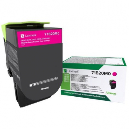 Cartuse toner - CS317dn / CS417dn / CS517de / CX317dn / CX417de / CX517de Magenta CRTG Return, 2.300 pag