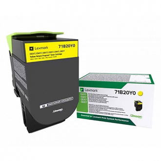 Cartuse toner - CS317dn / CS417dn / CS517de / CX317dn / CX417de / CX517de Yellow CRTG Return, 2.300 pag