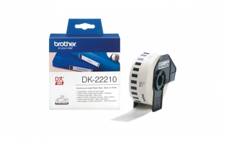 Benzi pentru etichete - DK22210 Continuous Paper Tape 29mm x 30.48m