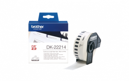 Benzi pentru etichete - DK22214 Continuous Paper Tape 12mm x 30.48m