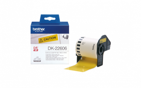 Benzi pentru etichete - DK22606 Film Yellow Fim tape 62mm X 15.24 M
