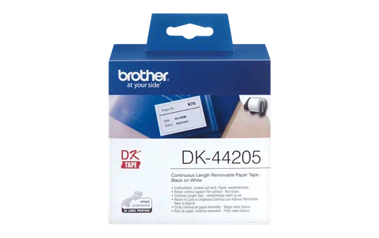 DK44205 Removable White Paper Tape 62mm x 30.48m [1]