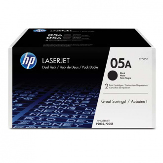 Cartuse toner - HP 05A Black 2-pack LaserJet Toner Cartridge (2x2300 pag)