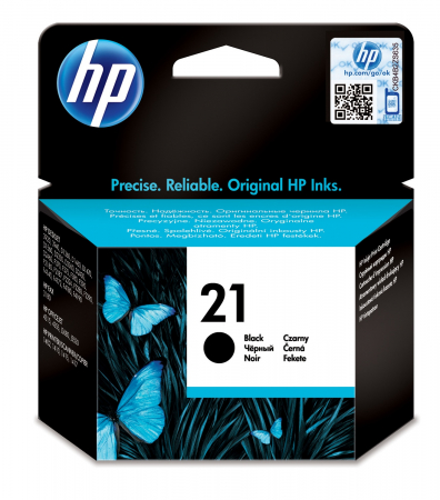 Cartuse de cerneala - HP 21 Black Inkjet Print Cartridge, aprox. 150 pag / 5% acoperire