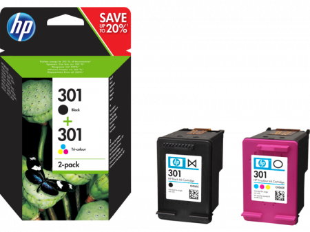 Cartuse de cerneala - HP 301 2-pack Black/Tri-color Original Ink Cartridges