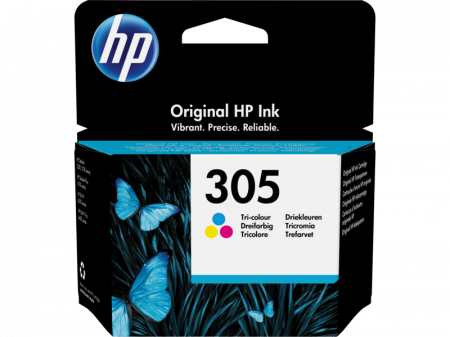 Cartuse de cerneala - HP 305 Tri-color Original Ink Cartridge; pt. HP DJ 2320, 2710, 2720, 4120