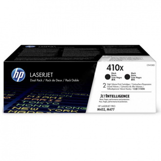HP 410X 2-pack High Yield Black Original LaserJet Toner Cartridges (2 x 6.5k)
