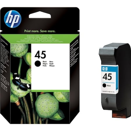 Cartuse de cerneala - HP 45 Large Black Inkjet Print Cartridge, 42 ml, aprox. 840 pag / 5% acoperire