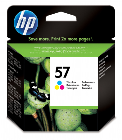 Cartuse de cerneala - HP 57 Tri-colour Inkjet Print Cartridge, 17 ml, aprox. 400 pag / 15% acoperire