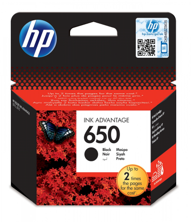 Cartuse de cerneala - HP 650 Black Ink Cartridge