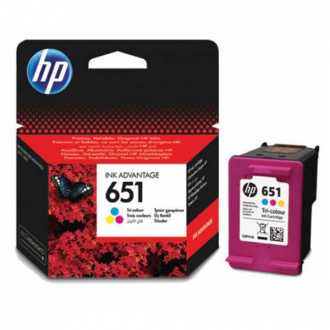 Cartuse de cerneala - HP 651 Tri-colour Ink Cartridge (~300 pag)