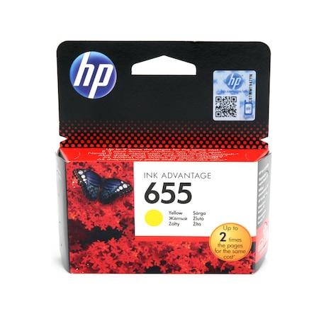 Cartuse de cerneala - HP 655 Yellow Ink Cartridge