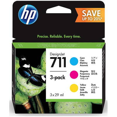 Cartuse de cerneala - HP 711 29ml CMY Ink Crtg 3-Pack