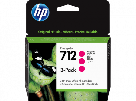HP 712 3-Pack 29-ml Magenta DesignJet Ink Cartridge
