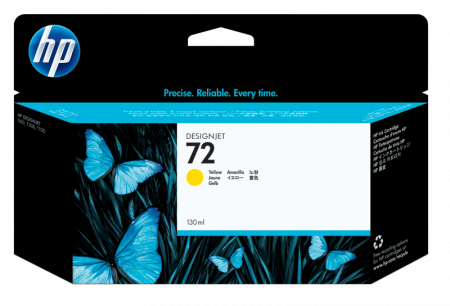 HP 72 130 ml Yellow Ink Cartridge with Vivera Ink