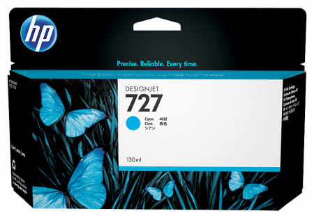 HP 727 130-ml Cyan Ink Cartridge
