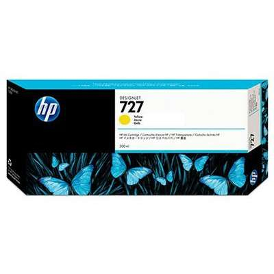 HP 727 300-ml Yellow DesignJet Ink Cartridge