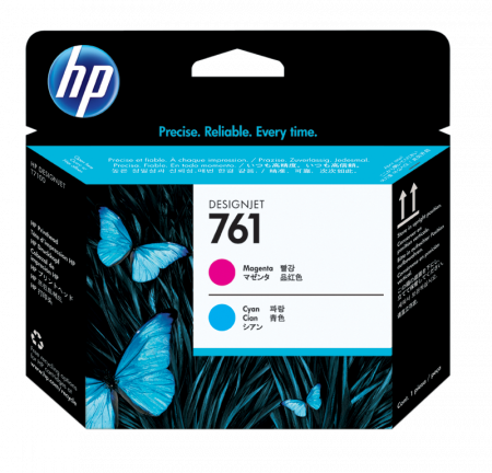 Cartuse de cerneala - HP 761 Magenta/Cyan Designjet Printhead