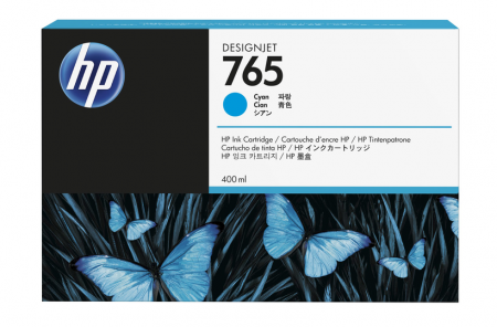 Cartuse de cerneala - HP 765 400-ml Cyan DesignJet Ink Cartridge