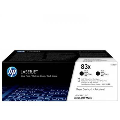 Cartuse toner - HP 83X 2-pack High Yield Black Original LaserJet Toner Cartridges (2 x 2.2k)