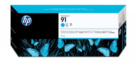Cartuse de cerneala - HP 91 775 ml Cyan Ink Cartridge with Vivera Ink