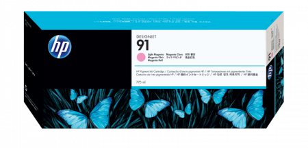 Cartuse de cerneala - HP 91 775 ml Light Magenta Ink Cartridge with Vivera Ink
